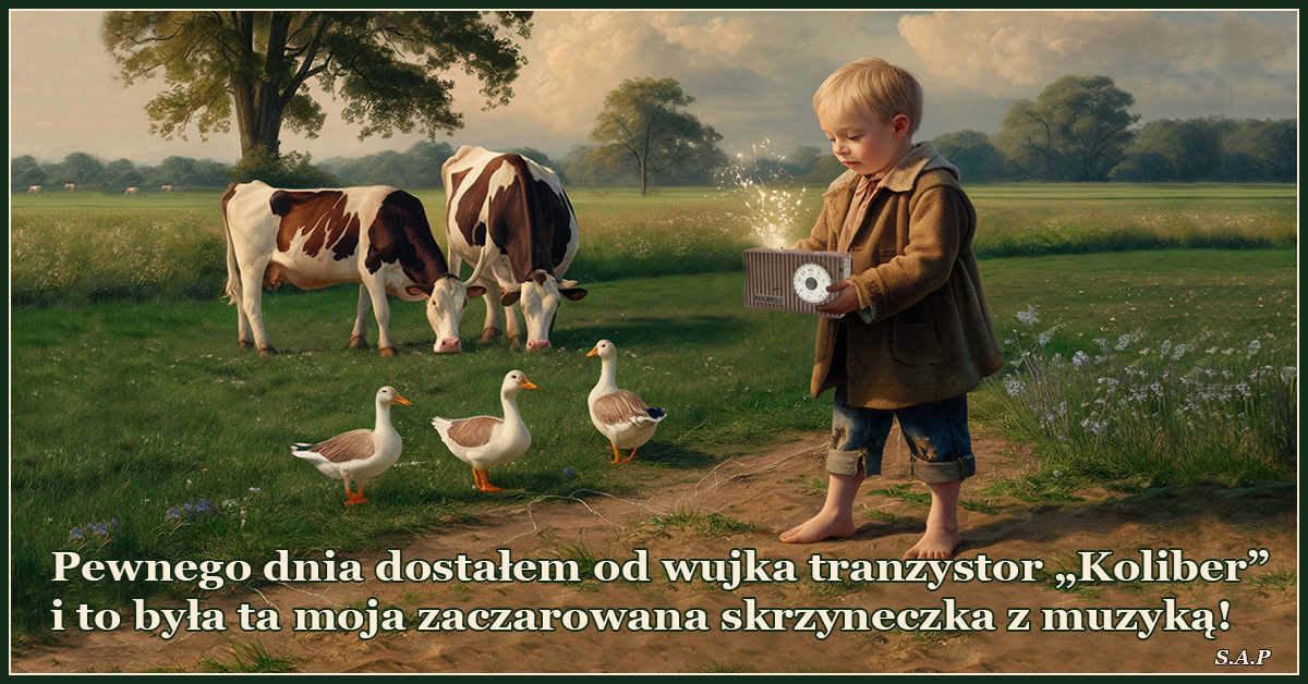 Pewnego dnia dostałem od wujka tranzystor „Koliber” i to była ta moja zaczarowana skrzyneczka z muzyką!